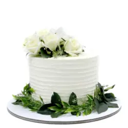 Simple wedding cake