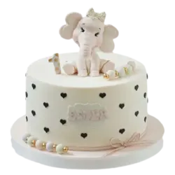 Baby elephant cake