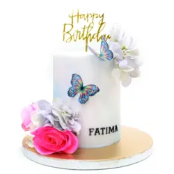 Cake with butterflies