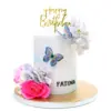 Cake with butterflies