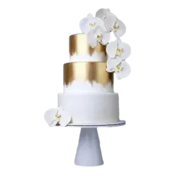 Gold wedding cakes