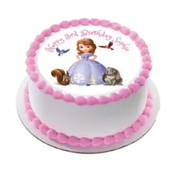 Birthday cake topper edible